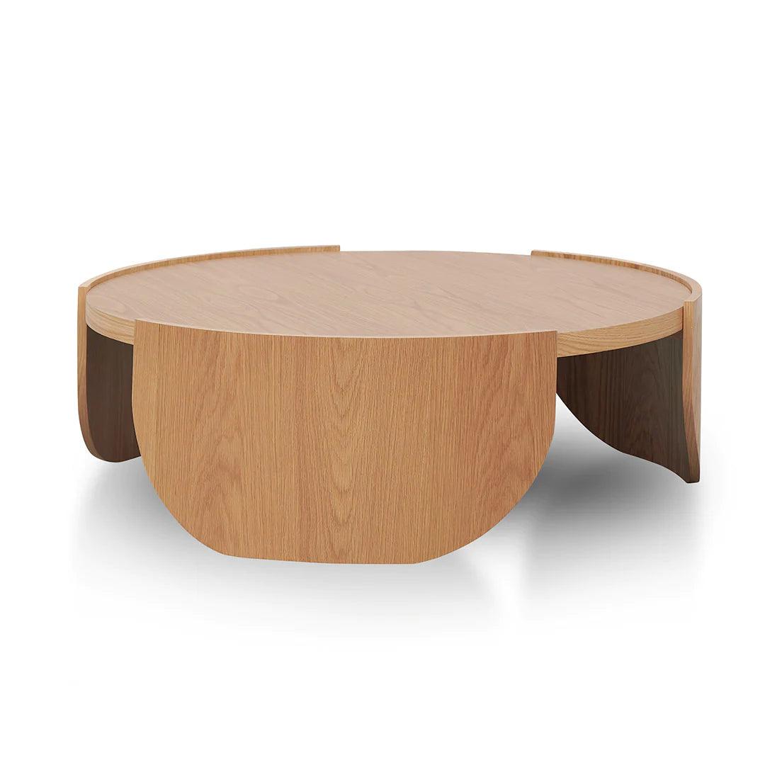 Tokyo 1.1m Round Coffee Table - Natural - Furniture Castle