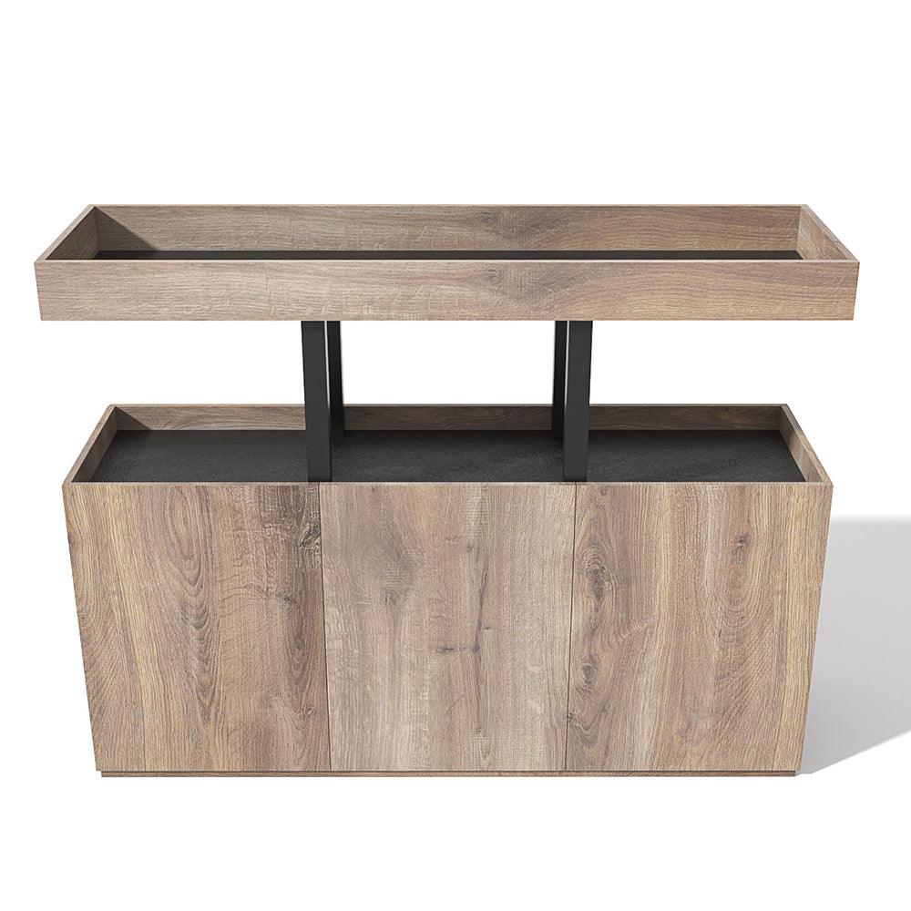 TRIBECA Credenza Cabinet 135cm - Warm Oak with Black - Furniture Castle