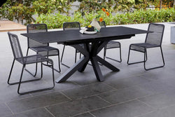 Venice 1.80-2.25m Extension Dining Table Blizzard Ceramic - Furniture Castle