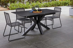 Venice 1.80-2.25m Extension Dining Table Blizzard Ceramic - Furniture Castle