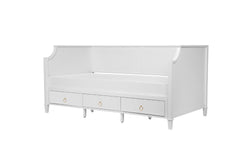 Mariana 3 Drawer King Single Daybed – White