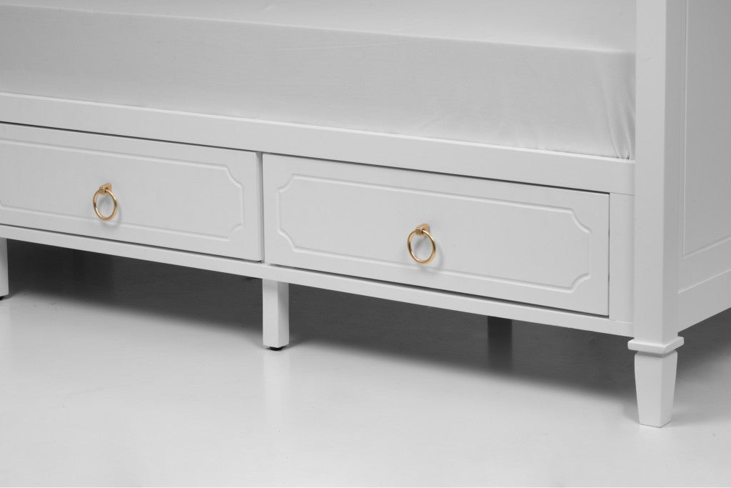 Mariana 3 Drawer King Single Daybed – White