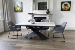 Vince 1.80-2.8m Extension Dining Table Vermont Ceramic - Furniture Castle
