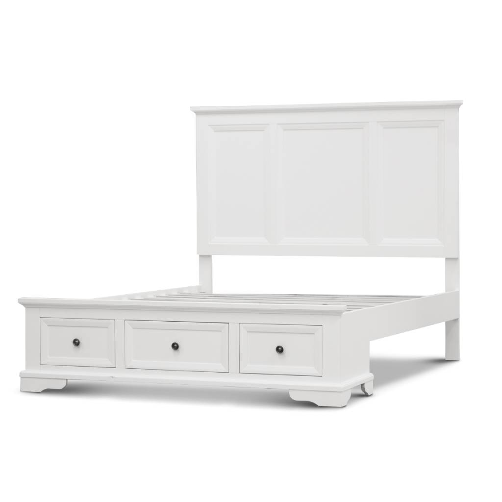 Sallan 4 Piece Queen Bedroom Suite with Dresser and Mirror – White