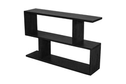 Cadiz Book Shelf-Black 120x28x75.5cm