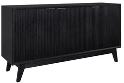 Kabira 3 Drawer Buffet Brushed Black 165x42x90cm