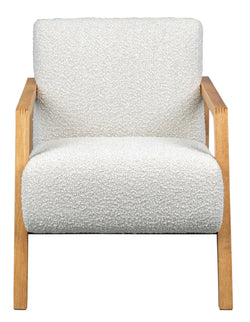 Mason Fabric Arm Chair Beige 64.5x80x78cm