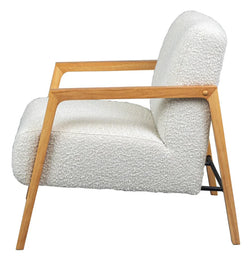 Mason Fabric Arm Chair Beige 64.5x80x78cm
