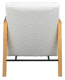 Mason Fabric Arm Chair Beige 64.5x80x78cm