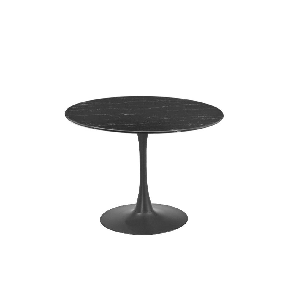 Spin Round Dining Table Dark Gry(2ctn) 90diax75cm