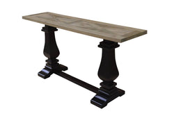 FC Magic Console Table Oak & Black 160x40x77.5cm
