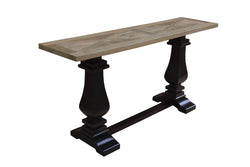 FC Magic Console Table Oak & Black 160x40x77.5cm