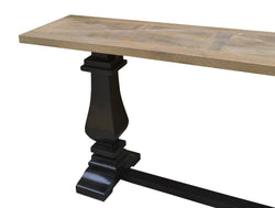 FC Magic Console Table Oak & Black 160x40x77.5cm