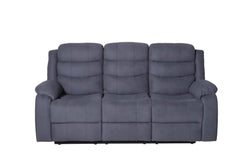 Apollo Fabric 3+1+1  Seater Reacliner Sofa Medium Grey