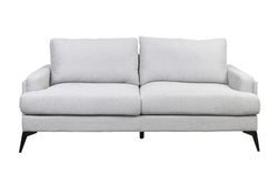Barclay Fabric 3 Seater Sofa Light Grey 214X98X88Cm