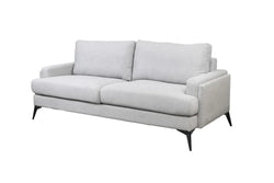 Barclay Fabric 3 Seater Sofa Light Grey 214X98X88Cm