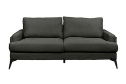 Barclay Fabric 3 Seater Sofa Dark Grey 214X98X88Cm