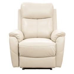 Camden Silver Leather 3-Seater Lounge Set with 2 Electric Recliners