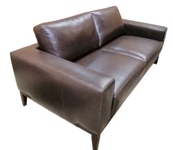 Camin Leather 3 Seater Sofa Chocolate 195.5x97.5x83.5cm