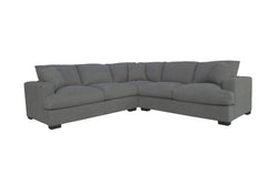 Hastings Corner Modular Lounge with Feather Seats – Grey