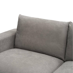 Hastings Fabric 2 Seater Lounge Light Grey 190x98x86 Cm