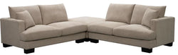 FC Sydney Fabric 4 Seater Corner Sofa Lounge With 2 Pillows & Ottomon