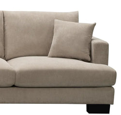 FC Sydney Fabric 4 Seater Corner Sofa Lounge With 2 Pillows & Ottomon