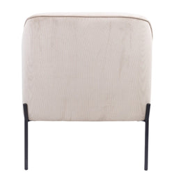 FC Armchair Fabric Silver Grey with Black Legs 71.5x77x82.5 Cm