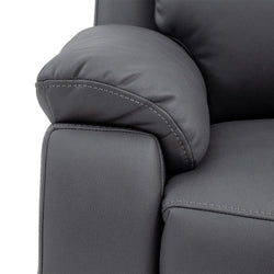 William 6 Piece Corner Modular Lounge with 2 Manual Recliners – Licorice