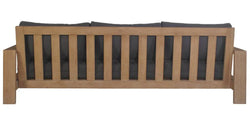 Marrakesh Outdoor 3 Seater Sofa Dark Charcoal W237 x D89 x H75 Cm