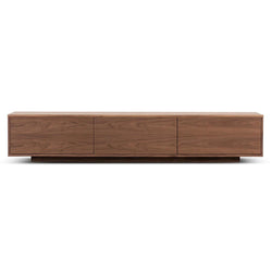 Wagon 2.3m Wooden TV Entertainment Unit - Walnut - Furniture Castle